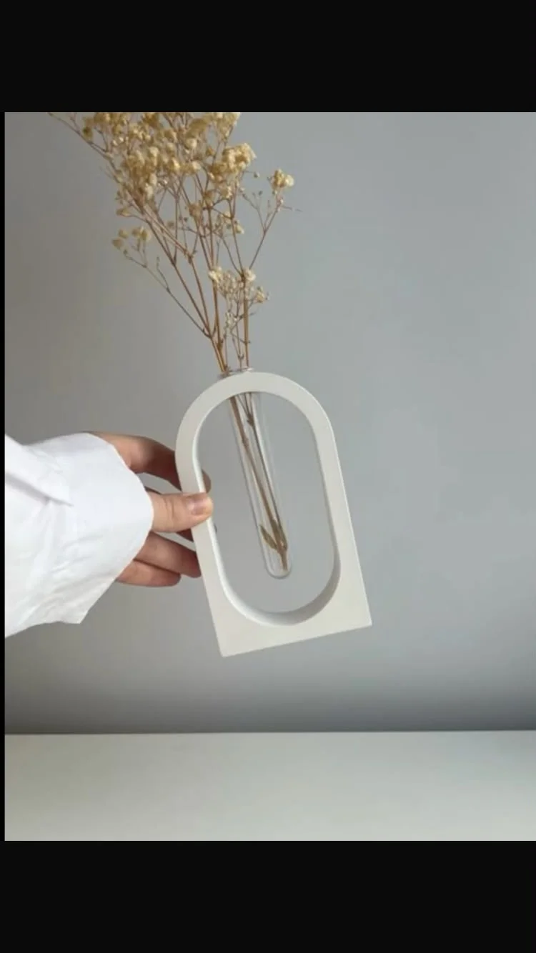 Arched hydroponic vase