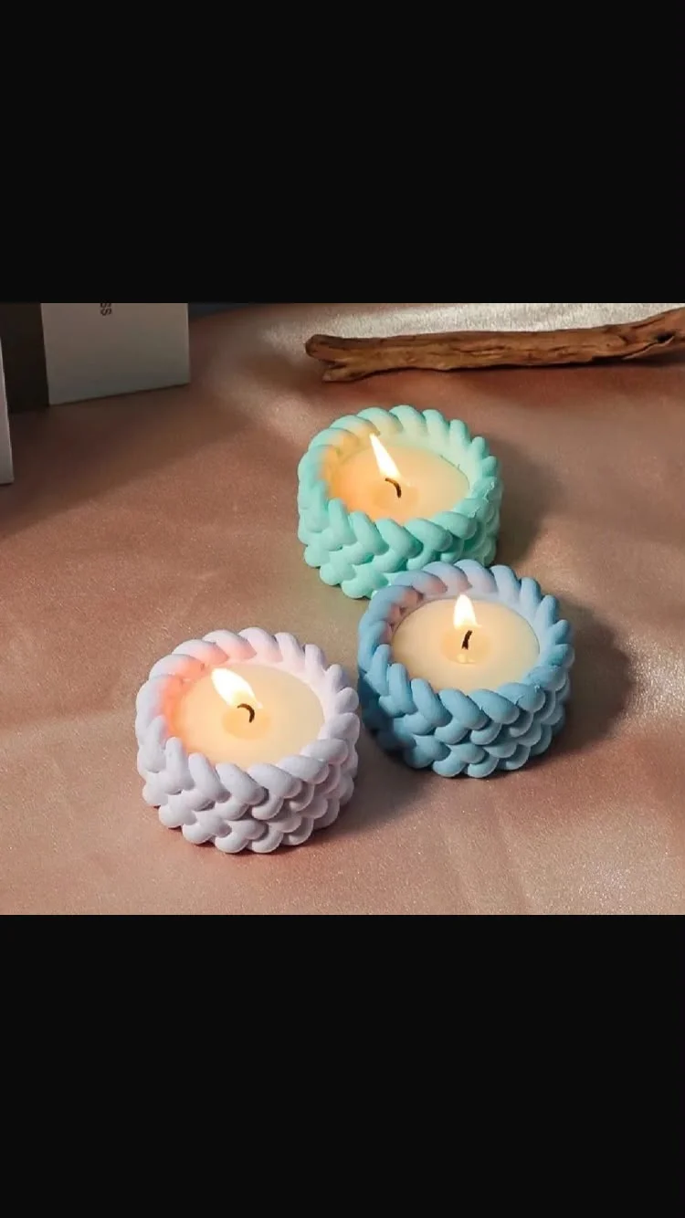 Weaving rope candle
